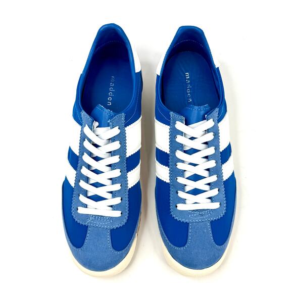 Madden Girl Women's Jumper Low Profile Retro Joggers Shoes Size 6 Blu/Wht NWT - Picture 2 of 6